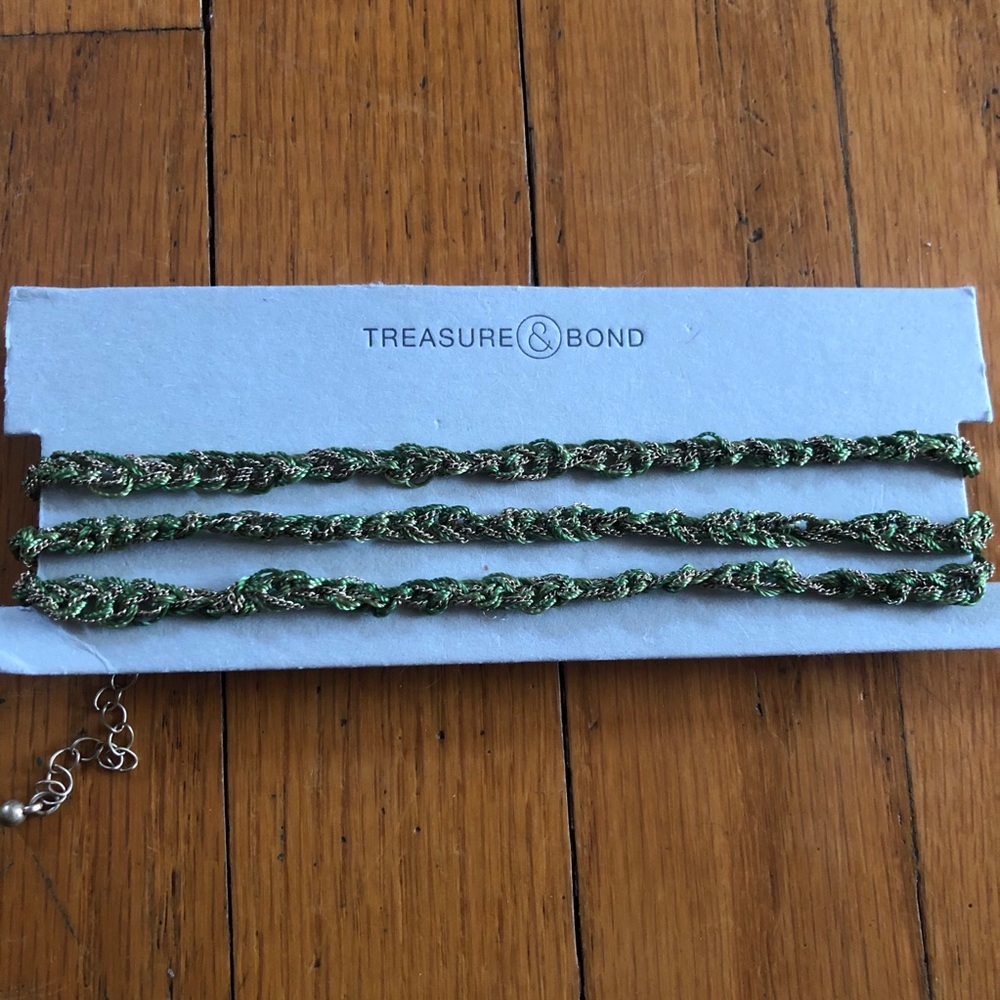 Thread & Chain 3 strand necklace